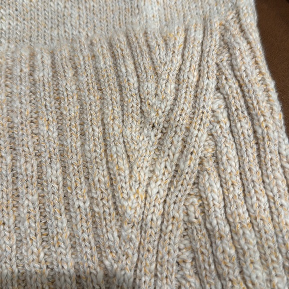 Free People Women's Tan Knitted Zip Up Bodycon Mont Blanc Mini Sweater Dress - M - Picture 6 of 8